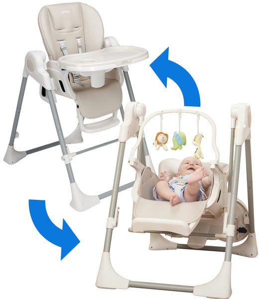 SnuggleBug 2-in-1 Infant Swing and High Chair