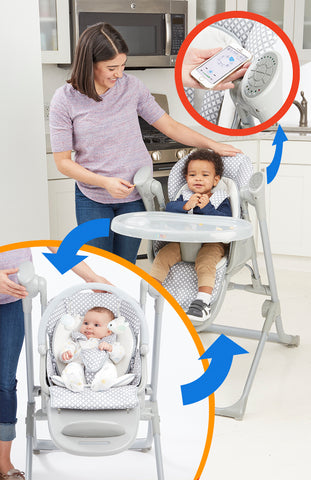 2-in-1 Smart Voyager Swing and High Chair