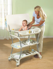 Baby bath and deals changing table combo